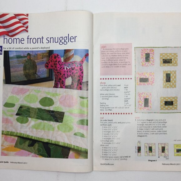 McCalls Quick Quilts Magazine Feb Mar 2011 15 Sewing Patterns & Tips Modern Easy - Picture 5 of 13